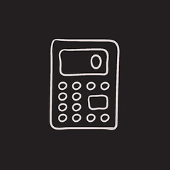 Image showing Calculator sketch icon.