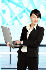 Image showing Working businesswoman