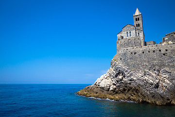 Image showing Porto Venere, Italy - June 2016 - San Pietro church