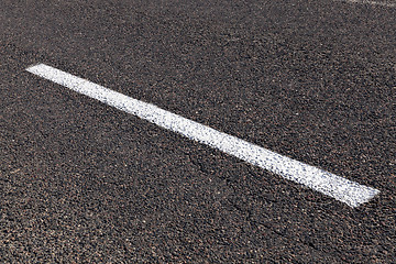 Image showing road markings, close-up