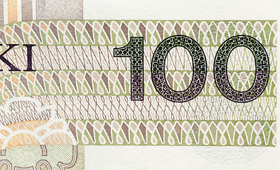 Image showing Polish Zloty closeup