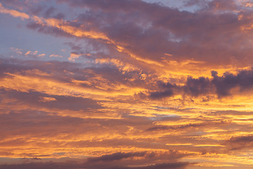 Image showing the sky during sunset