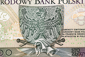 Image showing Polish Zloty closeup