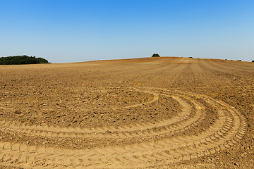 Image showing plowed agricultural field