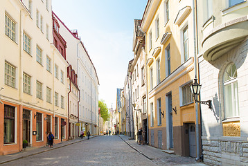 Image showing european old city street