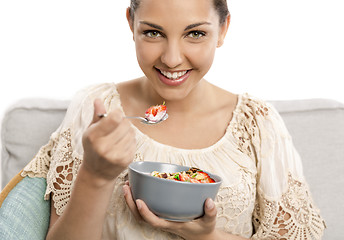 Image showing Eating healthy