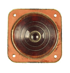 Image showing Grunge speaker with reflection