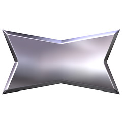 Image showing 3D Silver Banner