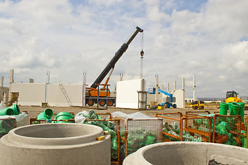 Image showing View of the Construction site