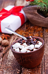 Image showing chocolate with marshmallow