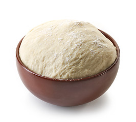 Image showing bowl of fresh raw dough