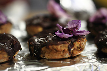 Image showing fresh chocolate desserts