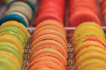 Image showing color macaroons background