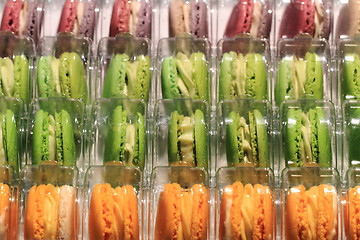 Image showing color macaroons background