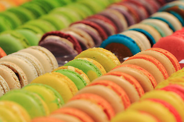 Image showing color macaroons background