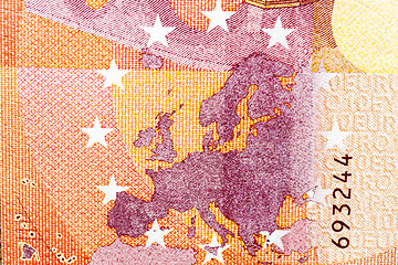 Image showing Euro money close-up