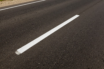 Image showing road markings, close-up