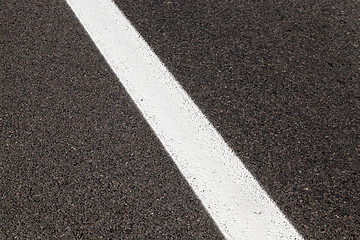 Image showing road markings, close-up