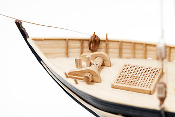 Image showing wooden ship model