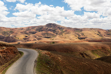 Image showing Traditional Madagascar hill landscape