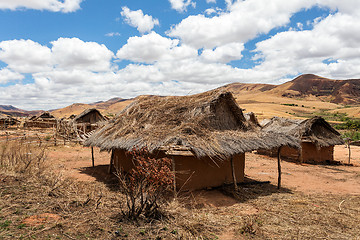 Image showing Traditional Madagascar hill landscape