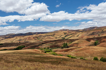 Image showing Traditional Madagascar hill landscape