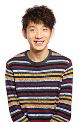 Image showing Young Asian man close up smile shot