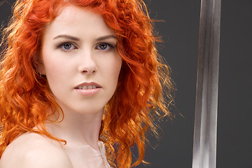 Image showing redhead warrior