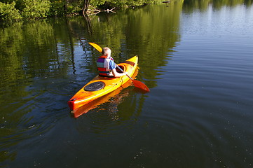 Image showing Paddler