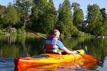 Image showing Paddler