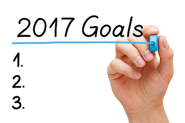 Image showing Blank Goals List Year 2017