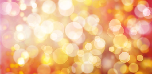 Image showing pastel bokeh christmas lights