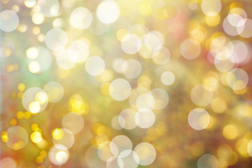 Image showing pastel bokeh christmas lights