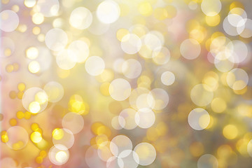 Image showing pastel bokeh christmas lights