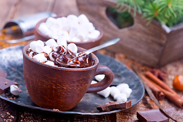 Image showing chocolate with marshmallow