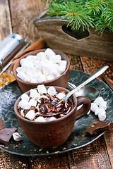 Image showing chocolate with marshmallow