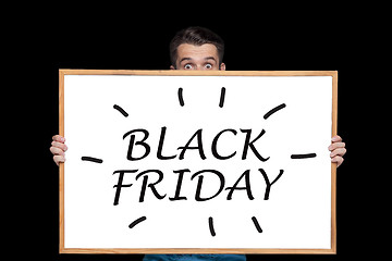 Image showing Black Friday sale - holiday shopping concept