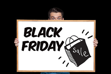 Image showing Black Friday sale - holiday shopping concept