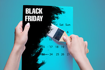 Image showing Black Friday sale - holiday shopping concept