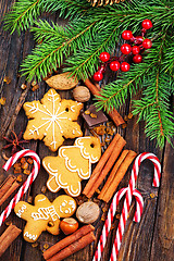 Image showing christmas cookies