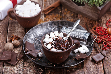 Image showing chocolate with marshmallow