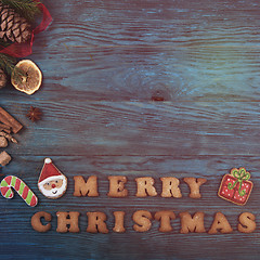 Image showing Gingerbreads for new years and christmas