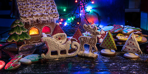 Image showing Gingerbreads for new years and christmas