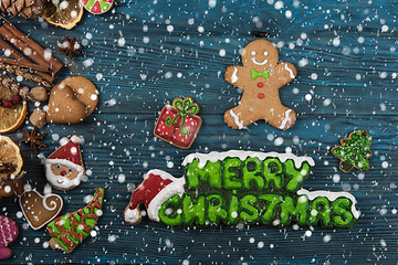 Image showing Gingerbreads for new years and christmas