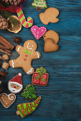 Image showing Gingerbreads for new years and christmas