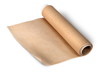 Image showing Uncoil roll of parchment