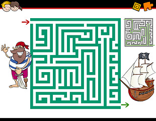 Image showing maze activity game