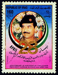 Image showing Saddam Hussein former president of Iraq