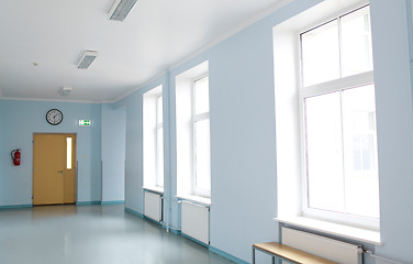 Image showing empty school corridor