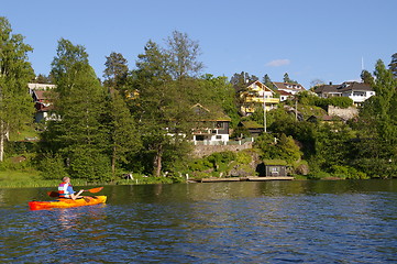 Image showing Paddler